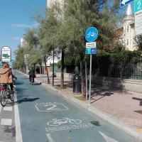 La linea 2 della Bicipolitana che attraversa Pesaro